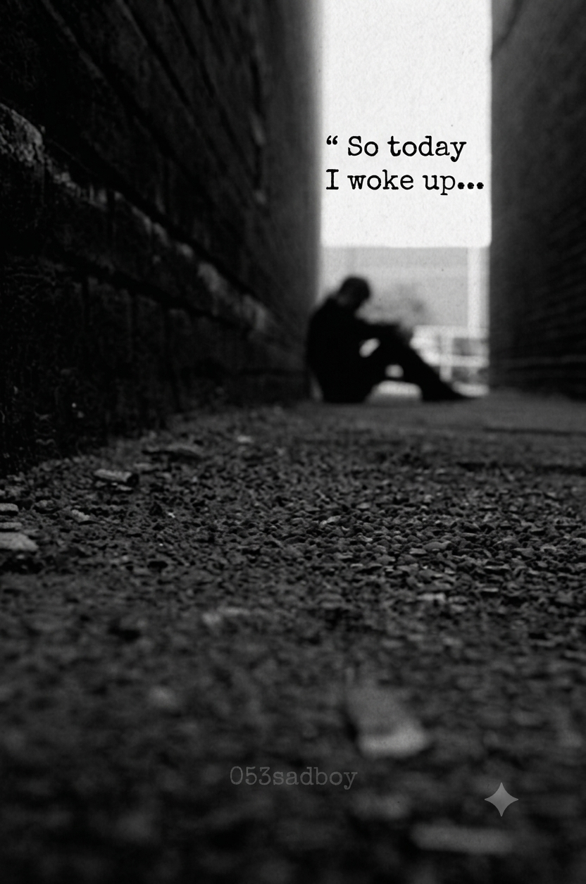 So Today I Woke Up...