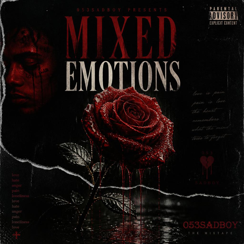 Mixed Emotions mixtape cover by 053SADBOY